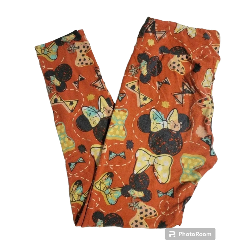 Lularoe Leggings Women's OS Disney Minnie Red / Rust
